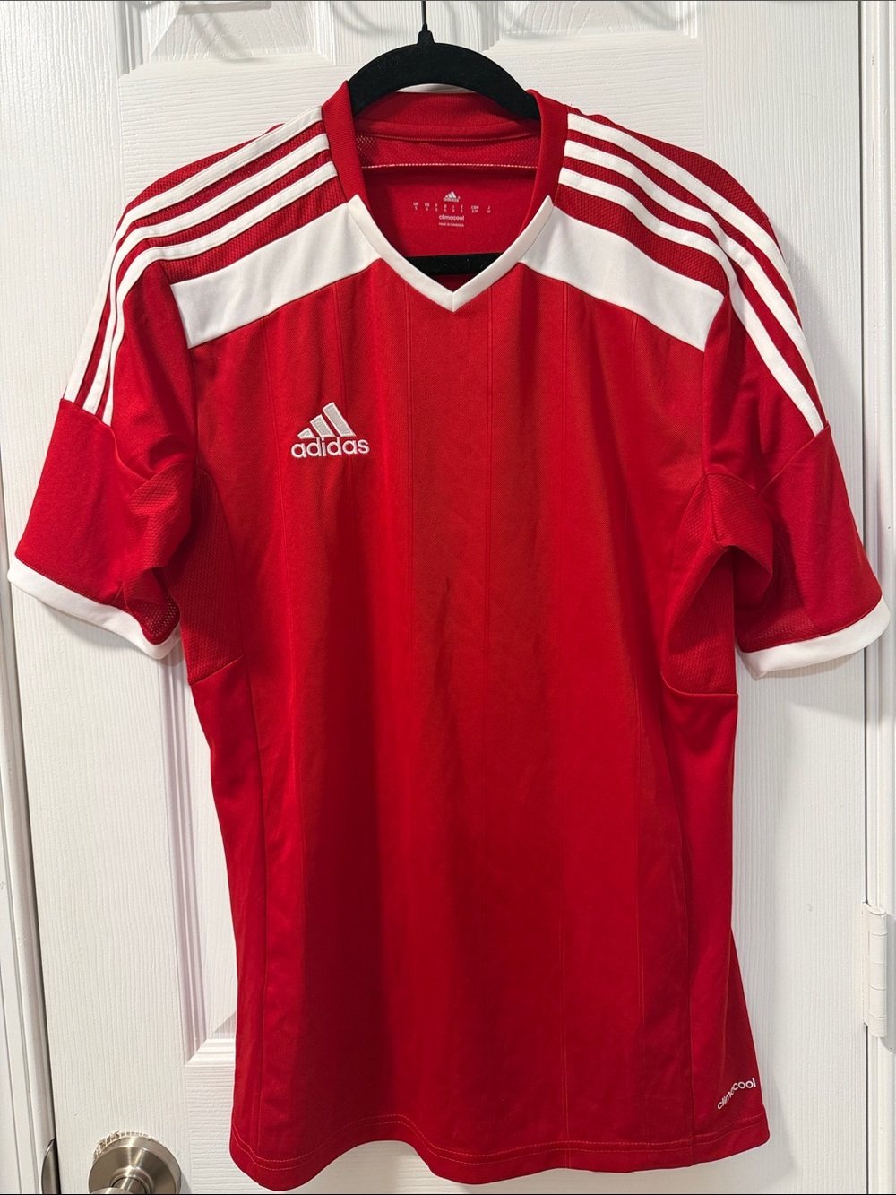 Adidas Men’s Red Short-Sleeve Jersey